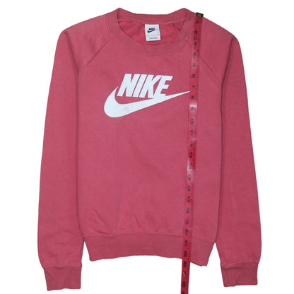 Womens UK Size S Nike Pink Pullover Sweatshirt