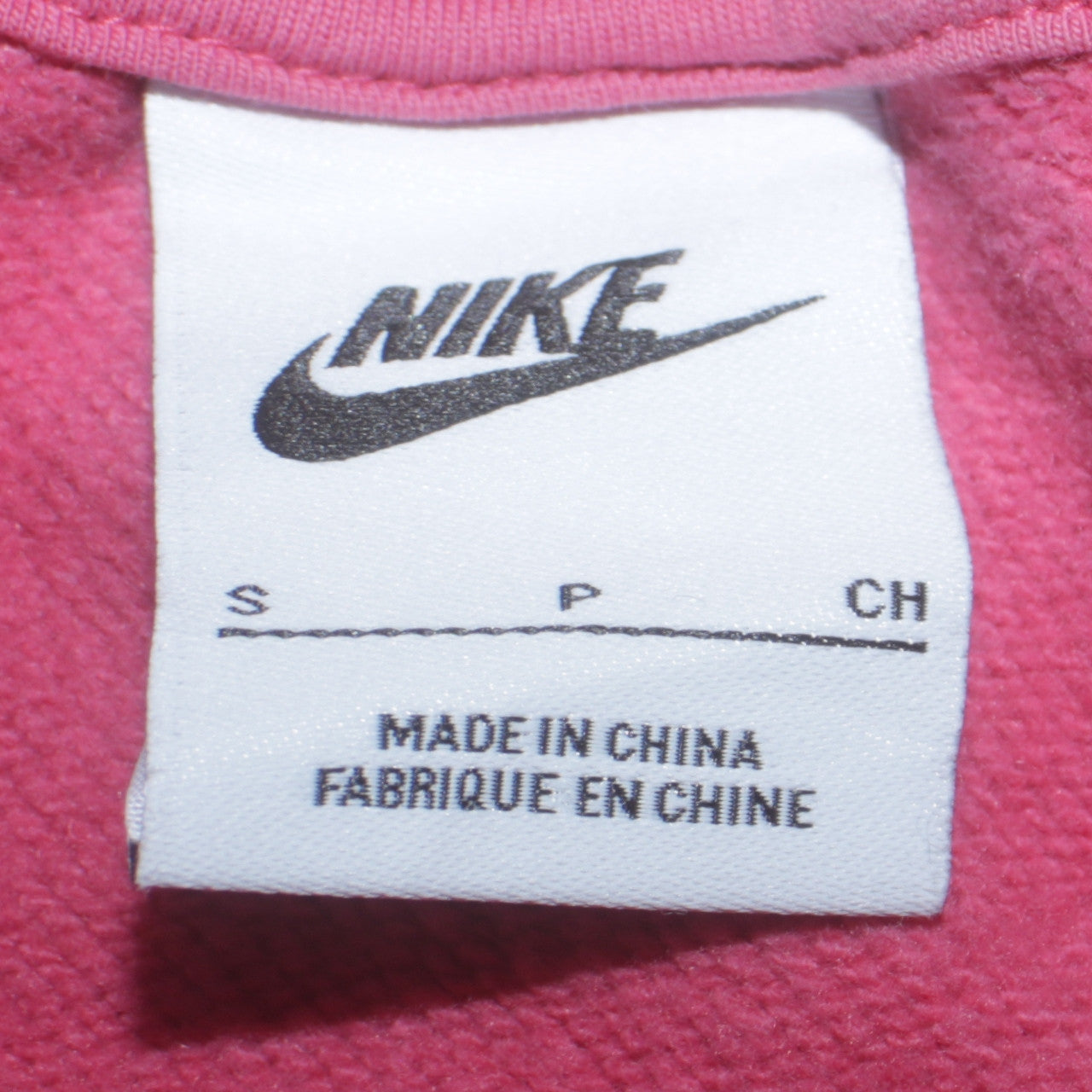 Womens UK Size S Nike Pink Pullover Sweatshirt
