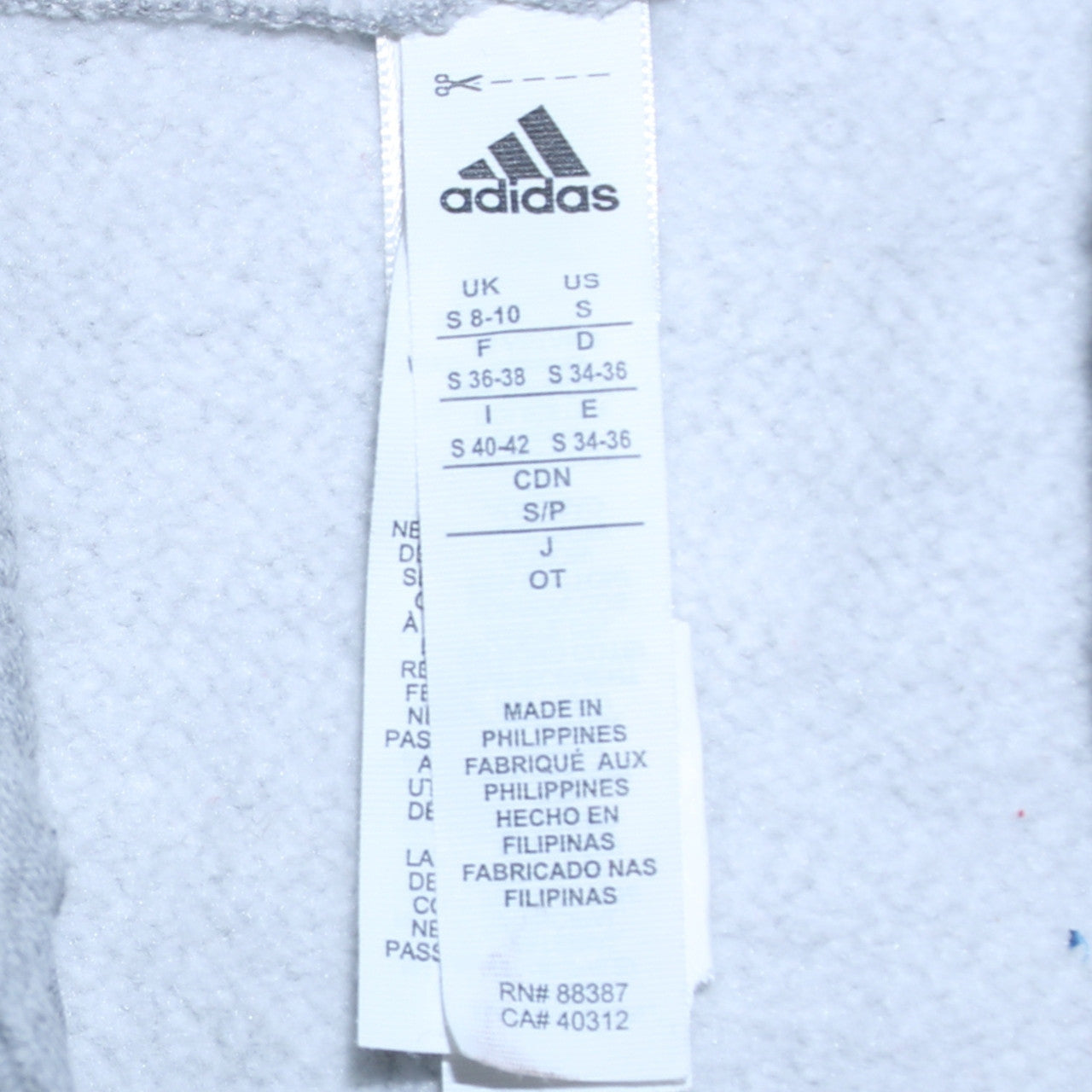 Womens UK Size S adidas Grey Pullover Hoodie