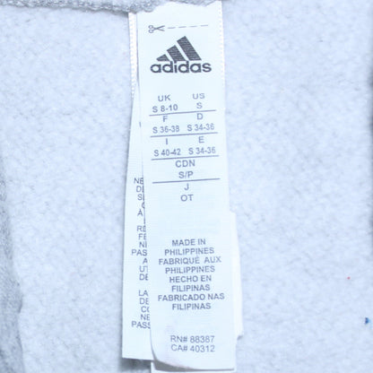 Womens UK Size S adidas Grey Pullover Hoodie