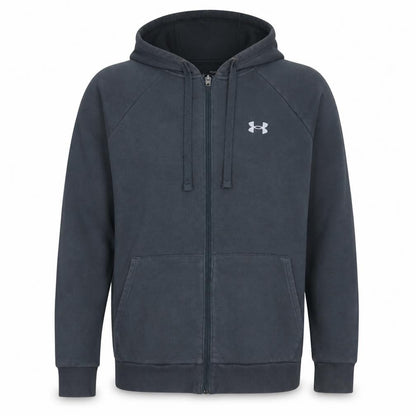 Under Armour Men's Grey Full Zip Hoodie Size M Relaxed Fit