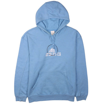 Mens UK Size L adidas Blue Pullover Hoodie