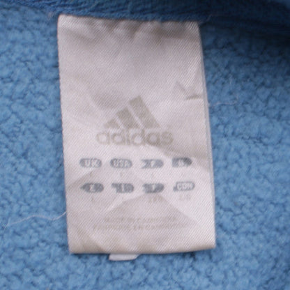 Mens UK Size L adidas Blue Pullover Hoodie