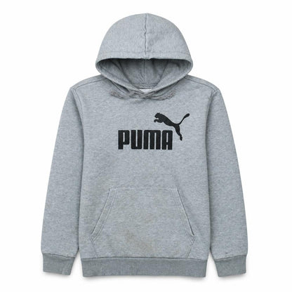 Puma Men's Grey Pullover Hoodie XS Sports Fleece Jumper
