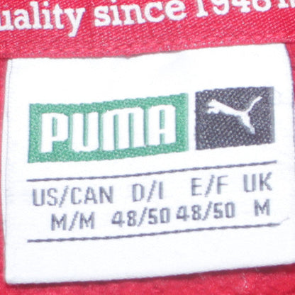 Mens UK Size M PUMA Red Pullover Hoodie