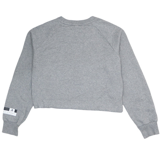 Adidas StellaSport Womens Grey Blue Cloud Print Sweatshirt XS