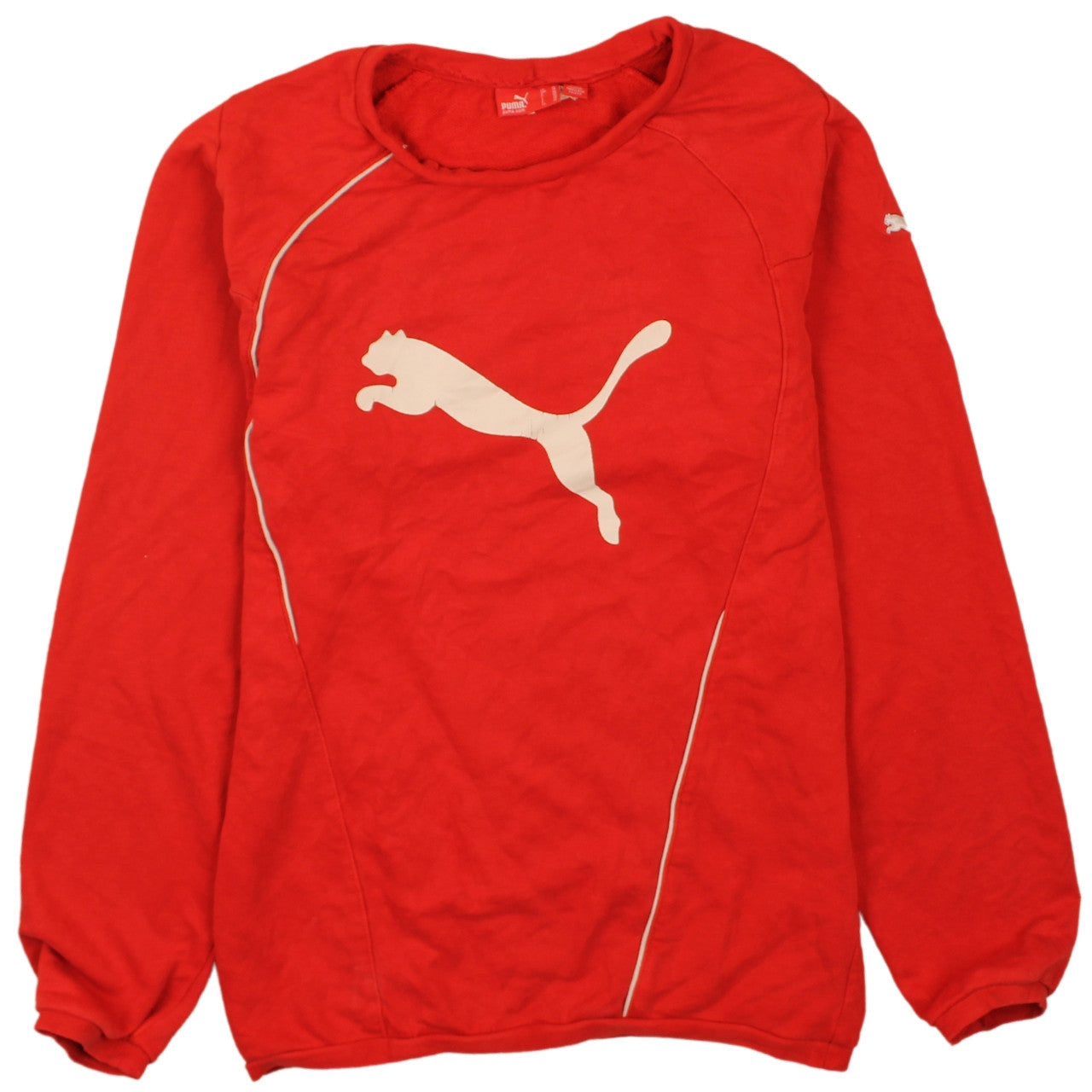 Mens UK Size XS PUMA Red Pullover Sweatshirt