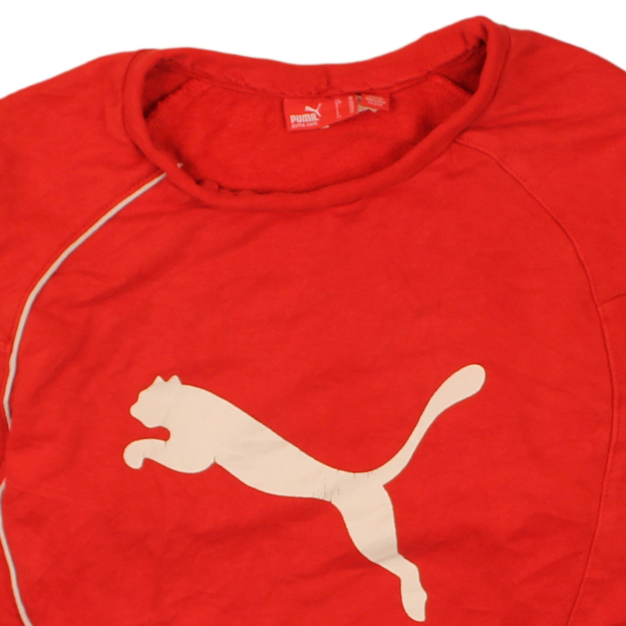 Mens UK Size XS PUMA Red Pullover Sweatshirt