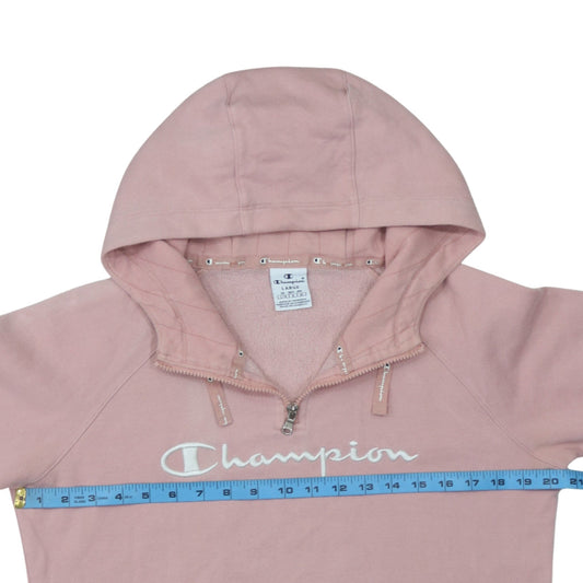Womens UK Size L Champion Pink Pullover Hoodie