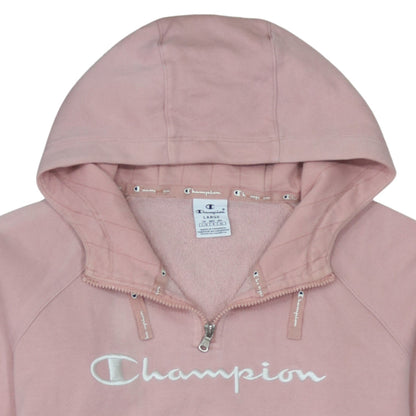 Womens UK Size L Champion Pink Pullover Hoodie