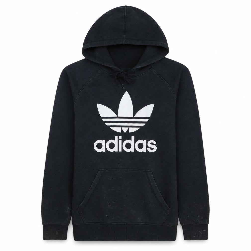 Mens UK Size S adidas Black Pullover Hoodie