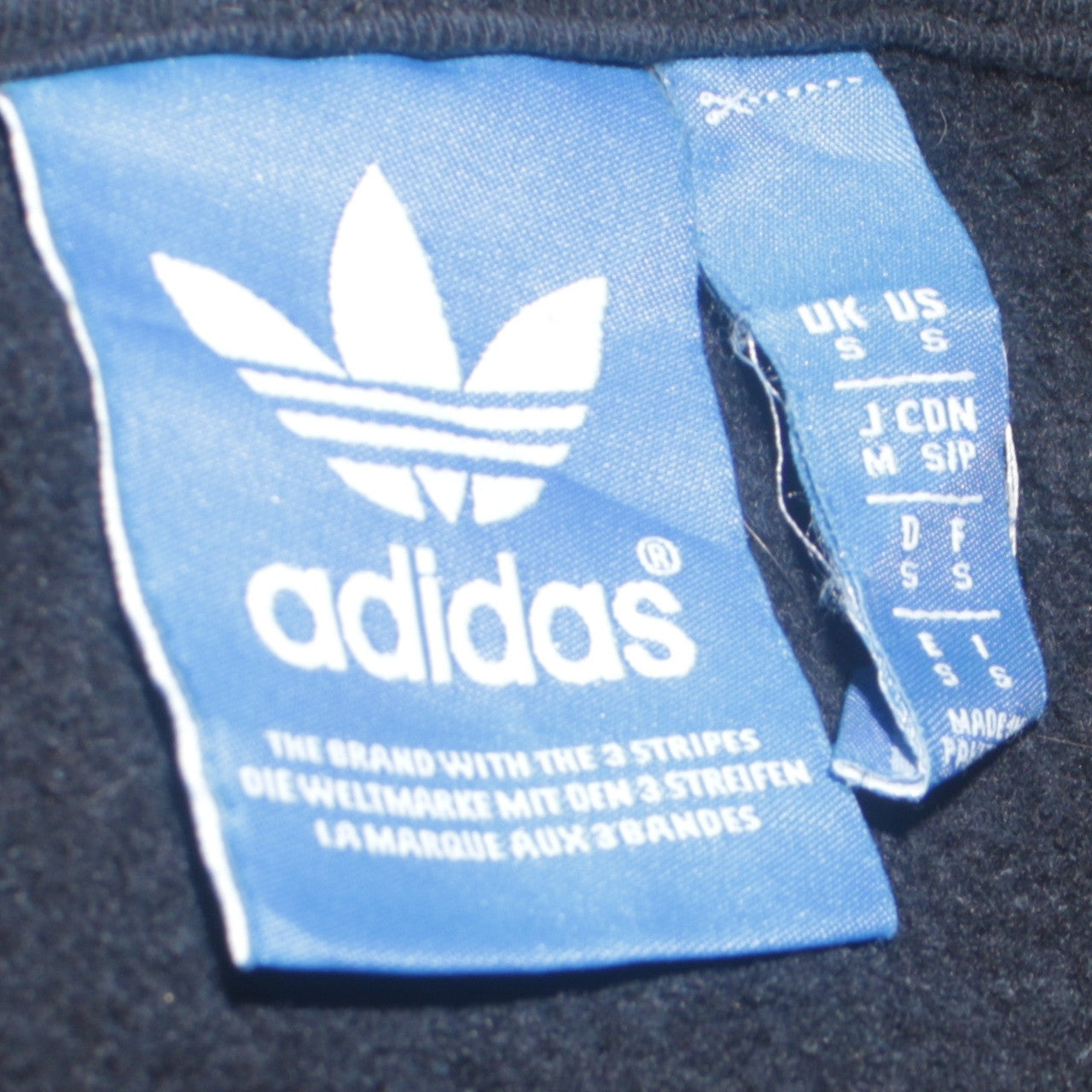 Mens UK Size S adidas Black Pullover Hoodie