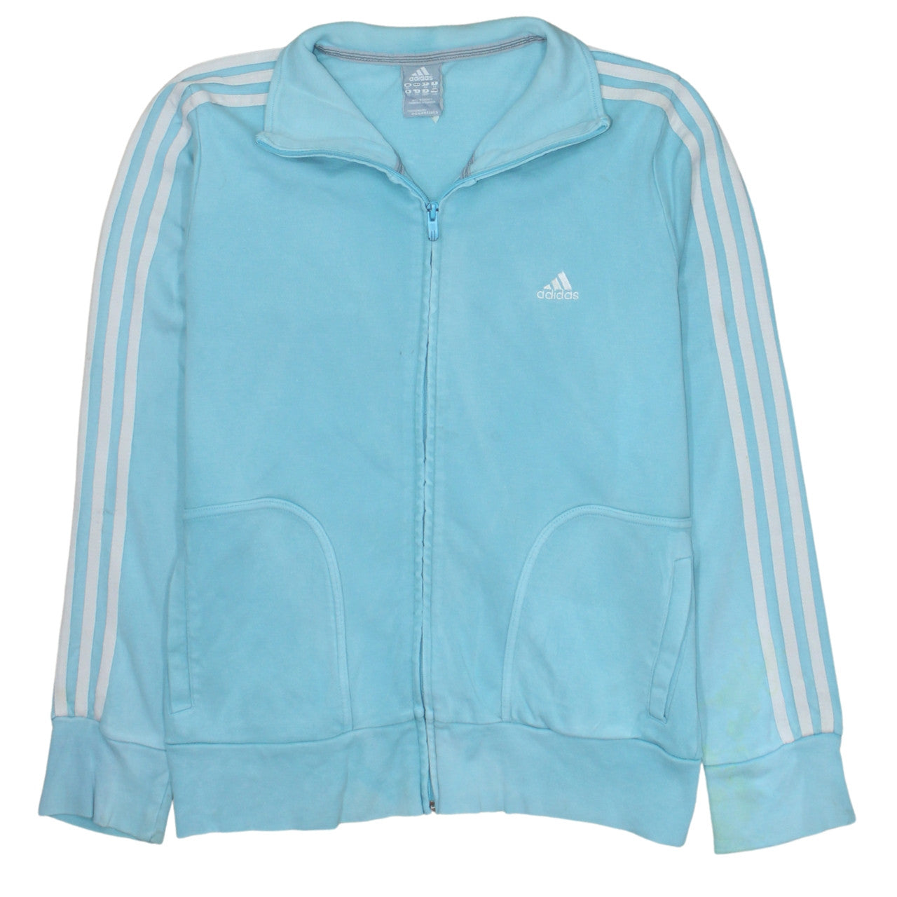 Adidas Women's Blue Track Jacket Size 18 Full Zip Essentials