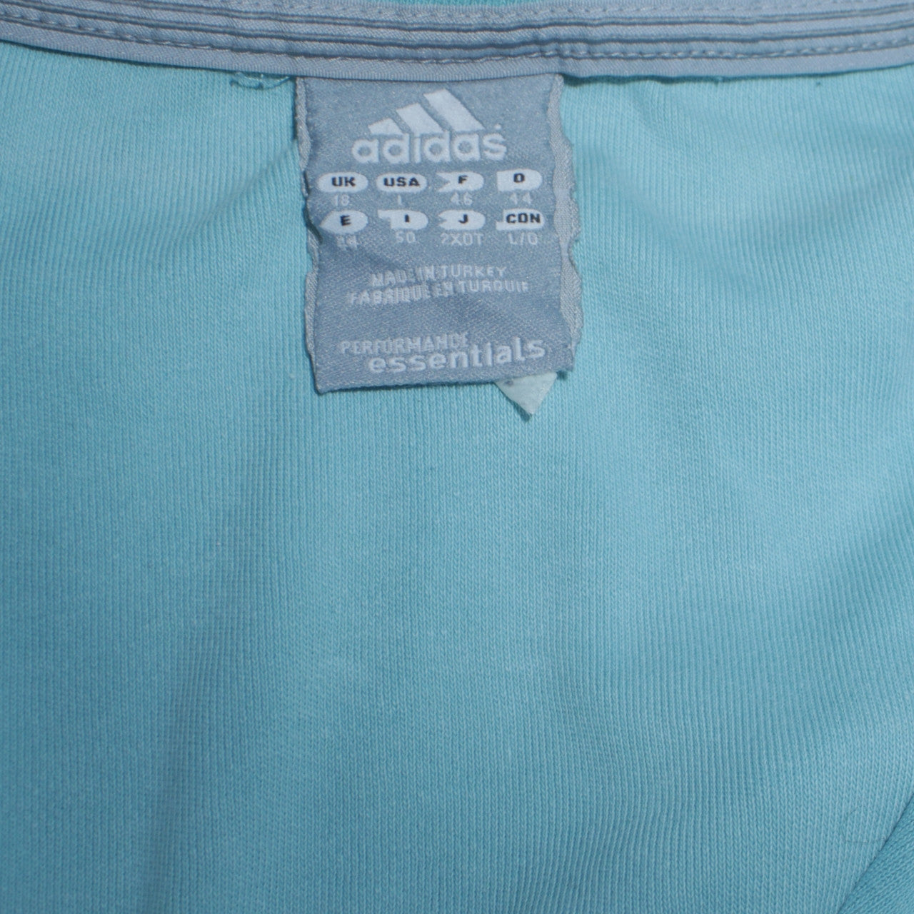 Adidas Women's Blue Track Jacket Size 18 Full Zip Essentials