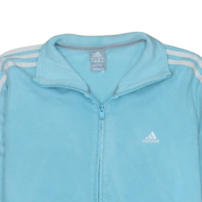 Adidas Women's Blue Track Jacket Size 18 Full Zip Essentials