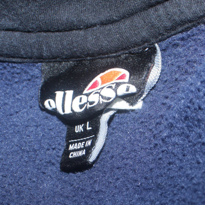 Ellesse Men’s Blue Pullover Hoodie L Graphic Logo Sportswear