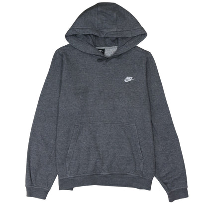 Nike Men's Grey XL Pullover Hoodie with Logo Pocket