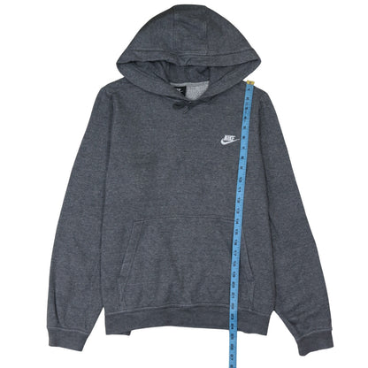 Nike Men's Grey XL Pullover Hoodie with Logo Pocket