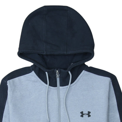 Under Armour Men's Grey 1/4 Zip Hoodie Size L Sports Fleece Sweatshirt
