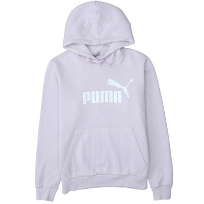 Womens UK Size L PUMA Purple Pullover Hoodie