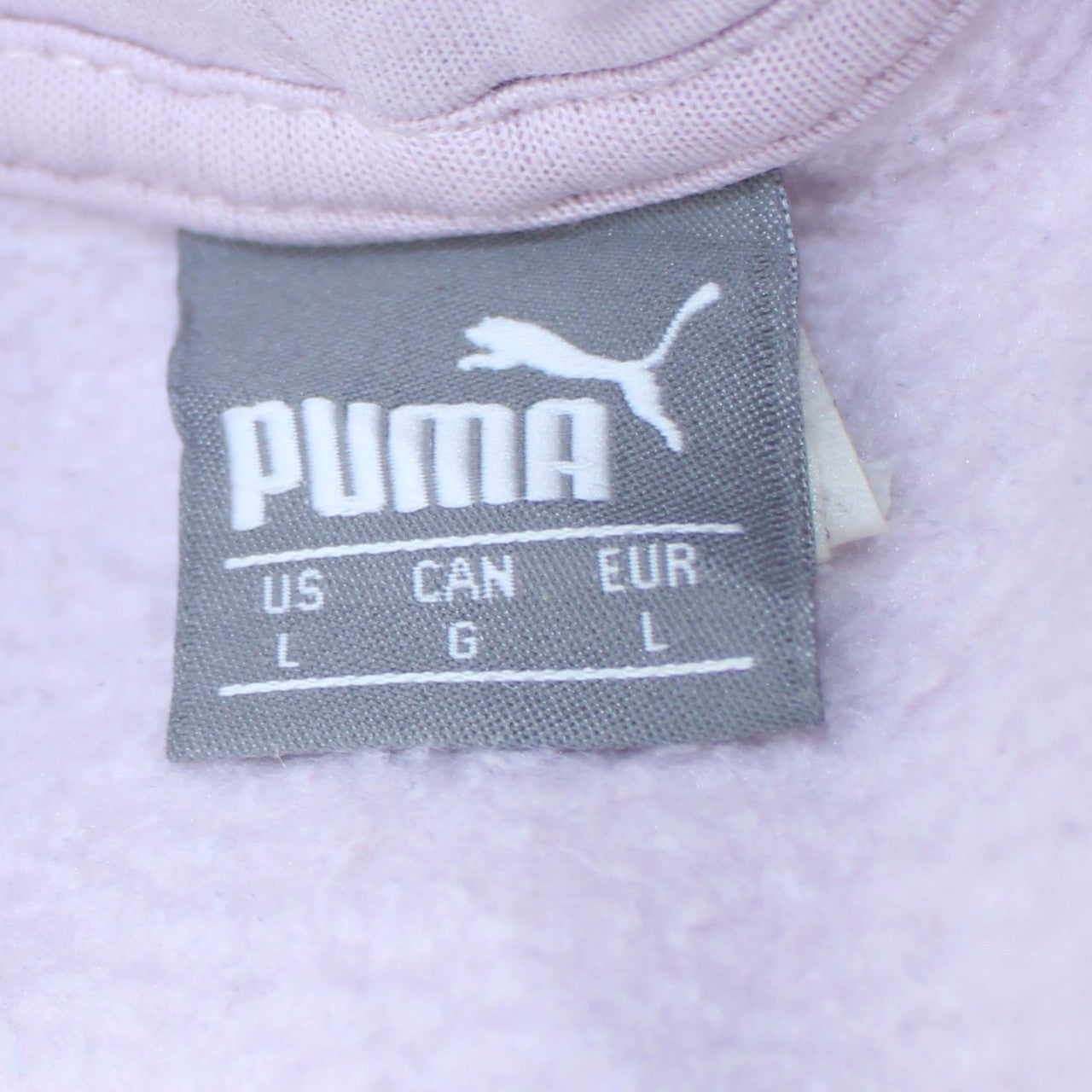 Womens UK Size L PUMA Purple Pullover Hoodie