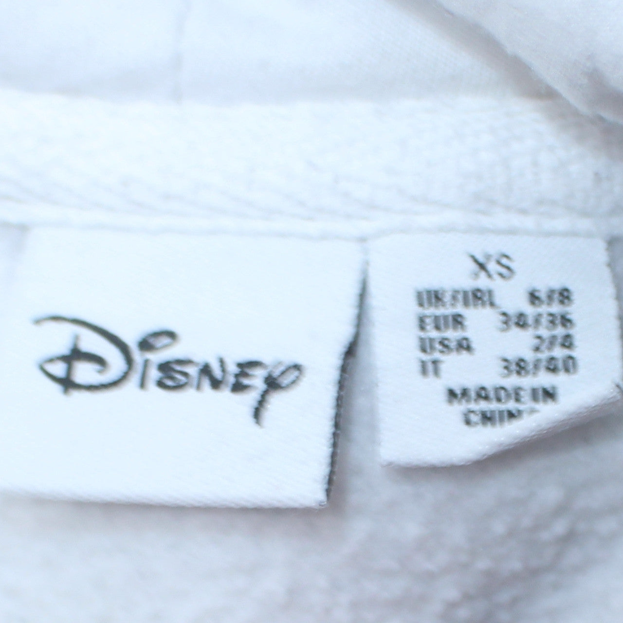 Womens UK Size XS Primark White Pullover Hoodie
