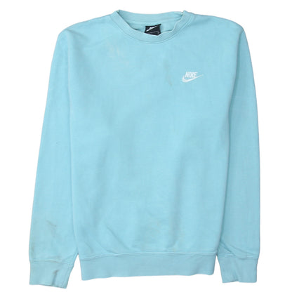 Womens UK Size S Nike Blue Pullover Sweatshirt