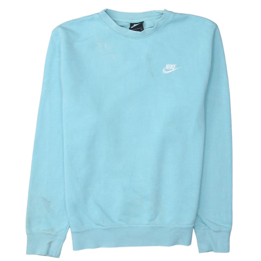 Womens UK Size S Nike Blue Pullover Sweatshirt
