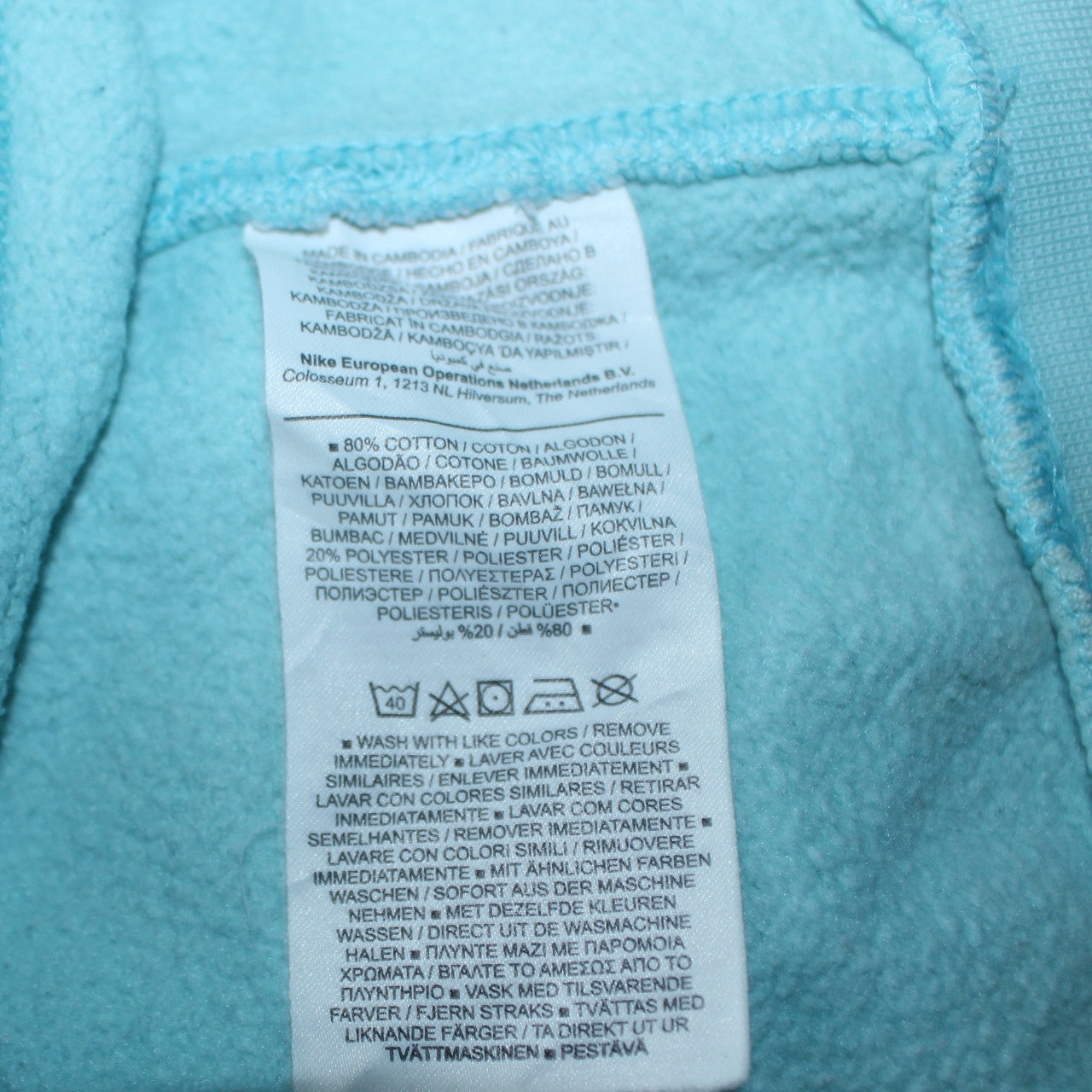 Womens UK Size S Nike Blue Pullover Sweatshirt