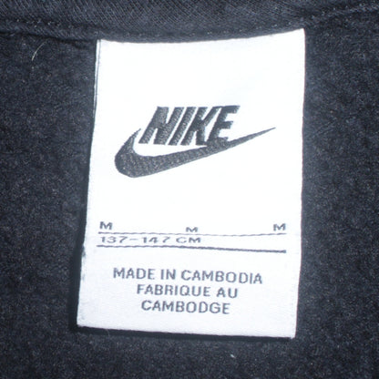 Nike Boys Black Full Zip Hoodie M (137-147cm) Fleece Sweatshirt