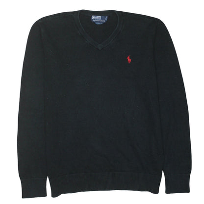 Polo Ralph Lauren Men's Black XL V-Neck Classic Fit Jumper