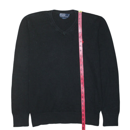 Polo Ralph Lauren Men's Black XL V-Neck Classic Fit Jumper