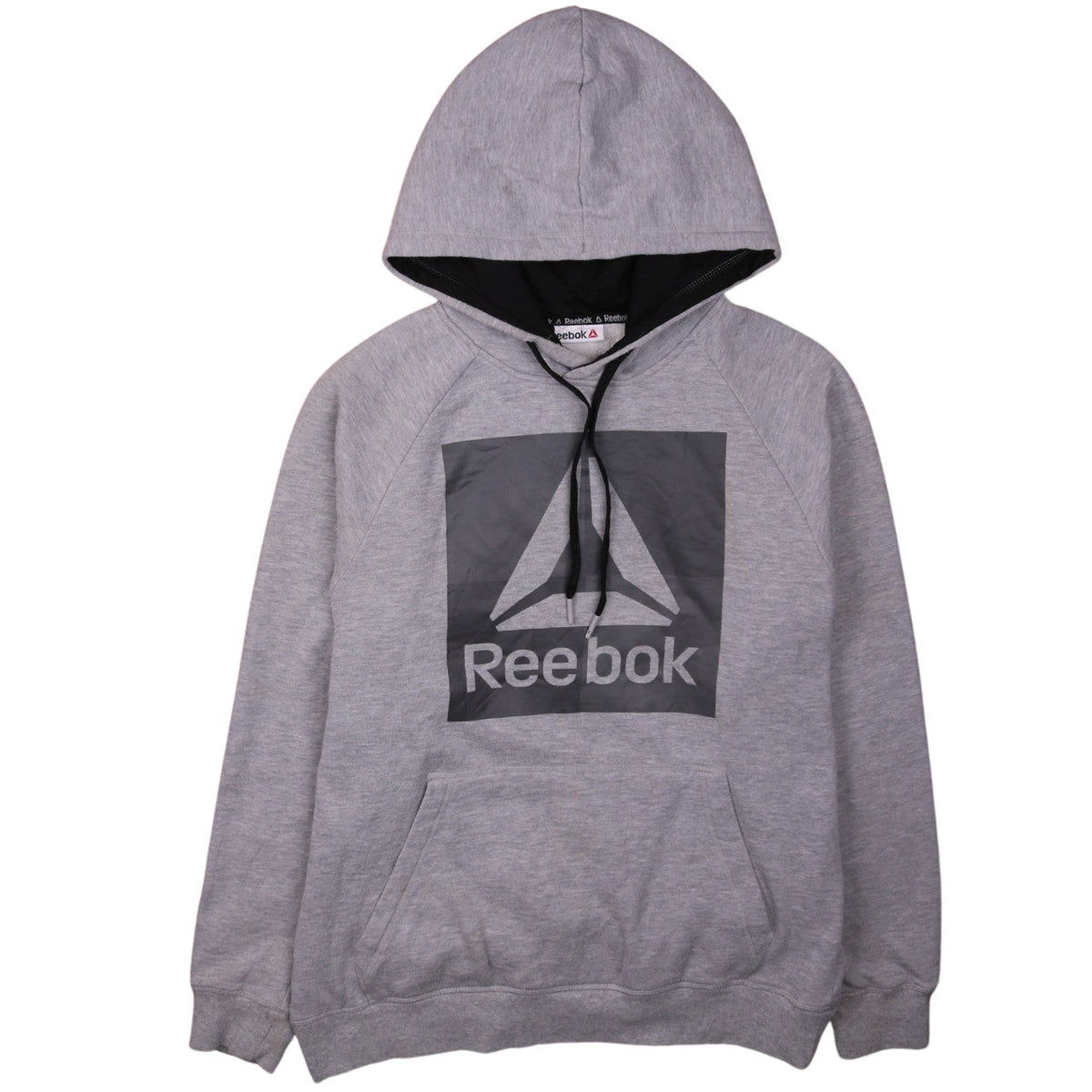 Mens UK Size M Reebok Grey Pullover Hoodie