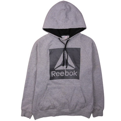 Mens UK Size M Reebok Grey Pullover Hoodie