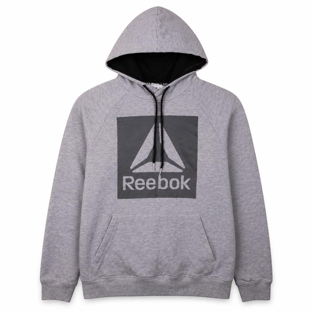 Mens UK Size M Reebok Grey Pullover Hoodie