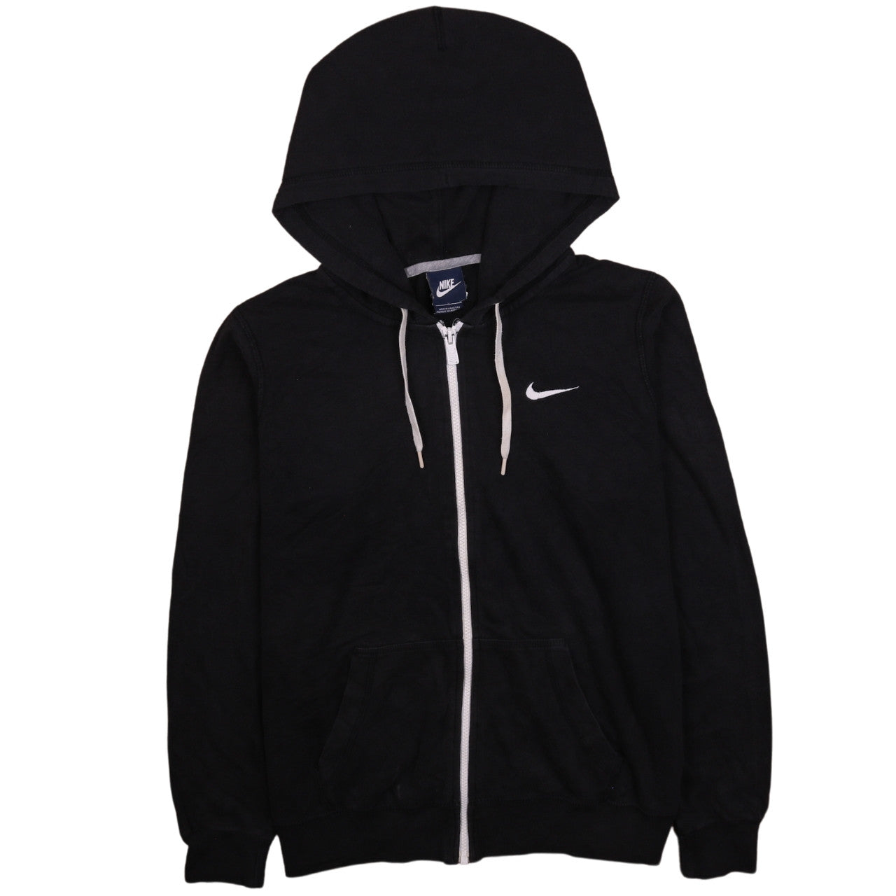 Womens UK Size M Nike Black Full Zip Hoodie