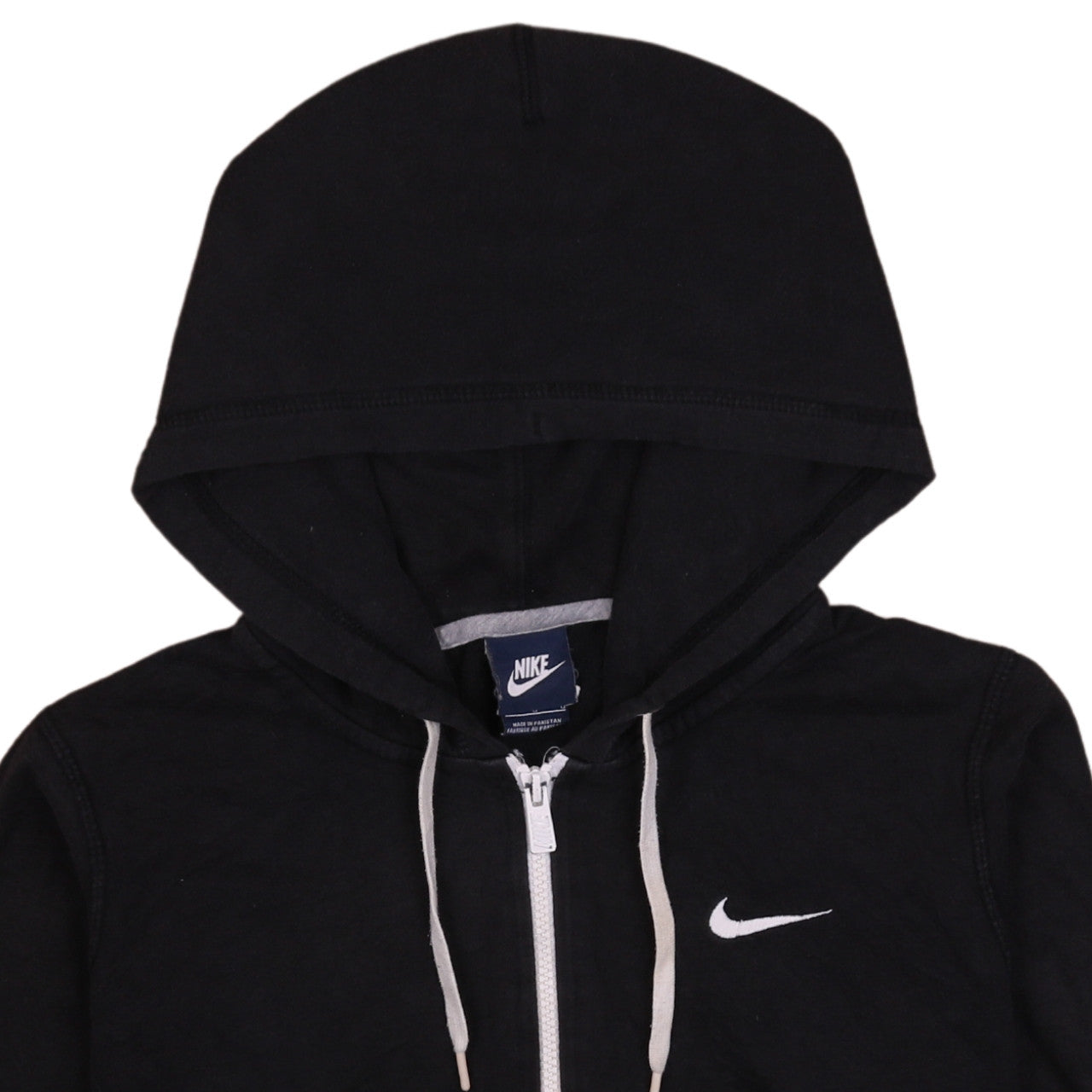 Womens UK Size M Nike Black Full Zip Hoodie