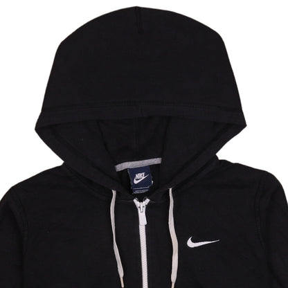 Womens UK Size M Nike Black Full Zip Hoodie