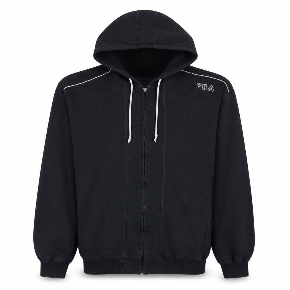 Fila Men's Black Full Zip Hoodie Size M Regular Fit