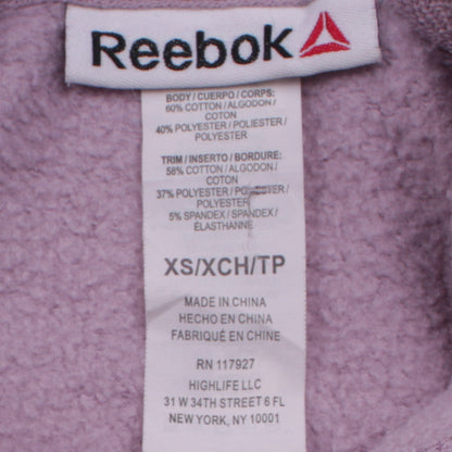 Womens UK Size XS Reebok Purple Pullover Hoodie