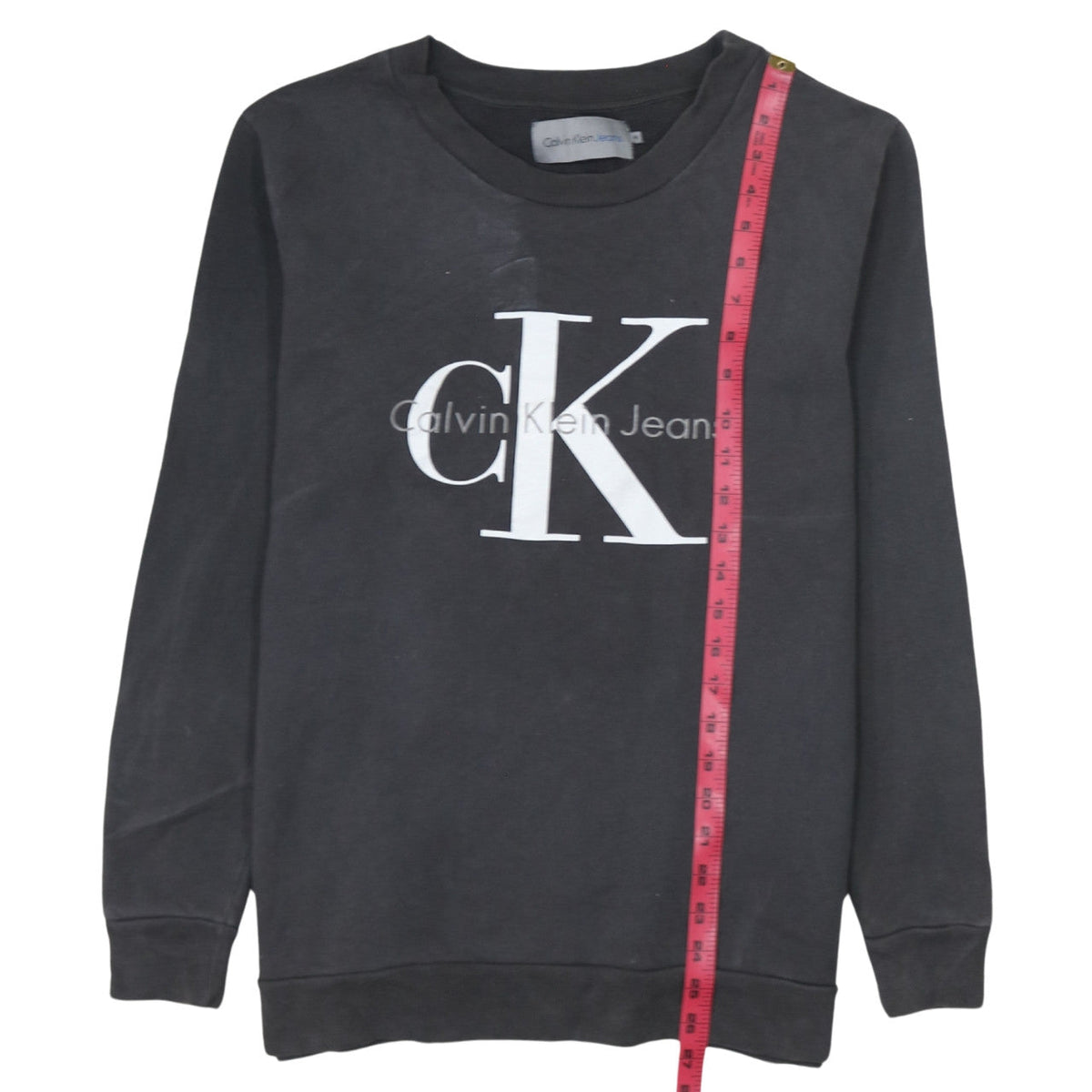 Mens UK Size M Calvin Klein Jeans Black Pullover Sweatshirt