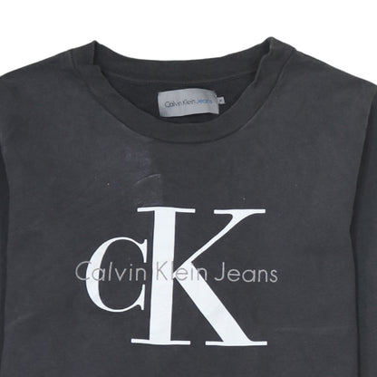 Mens UK Size M Calvin Klein Jeans Black Pullover Sweatshirt