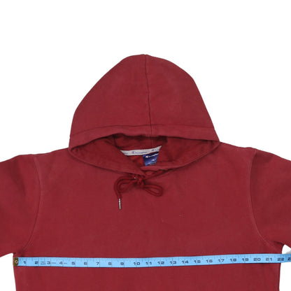 Champion Men Red XL Pullover Hoodie Sports Logo Cotton