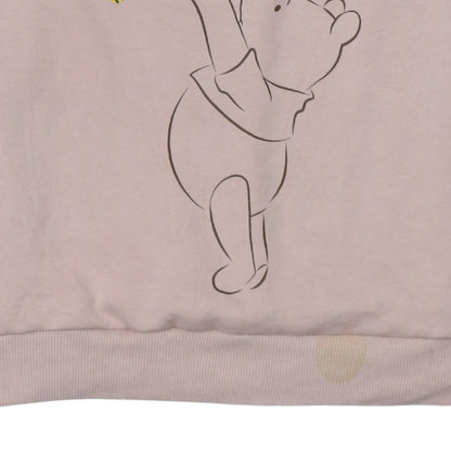 Primark Disney Women Pink Winnie the Pooh Pullover Sweatshirt Size M 12/14