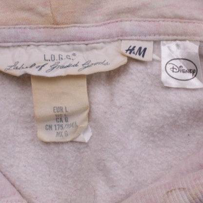 Womens UK Size L H&M Pink Pullover Hoodie