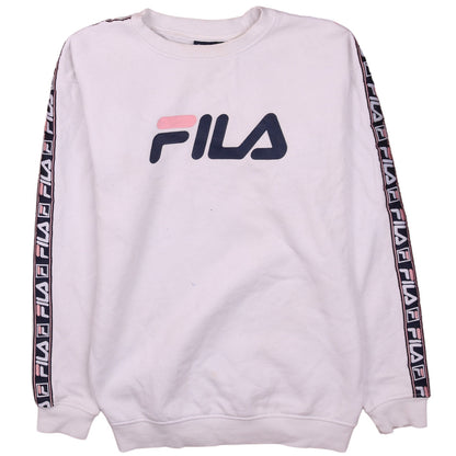 Mens UK Size XS FILA White Pullover Sweatshirt