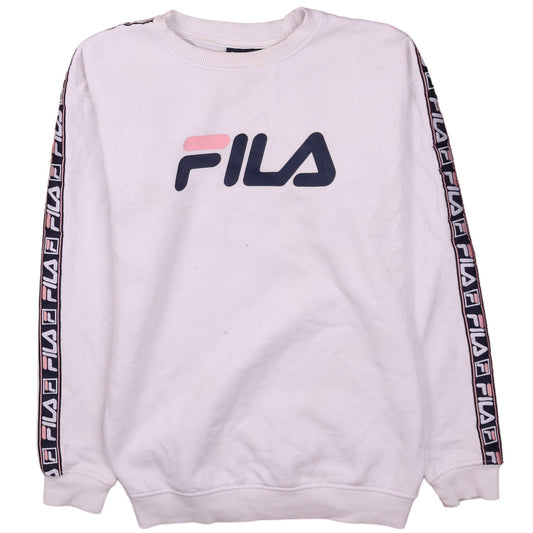 Mens UK Size XS FILA White Pullover Sweatshirt