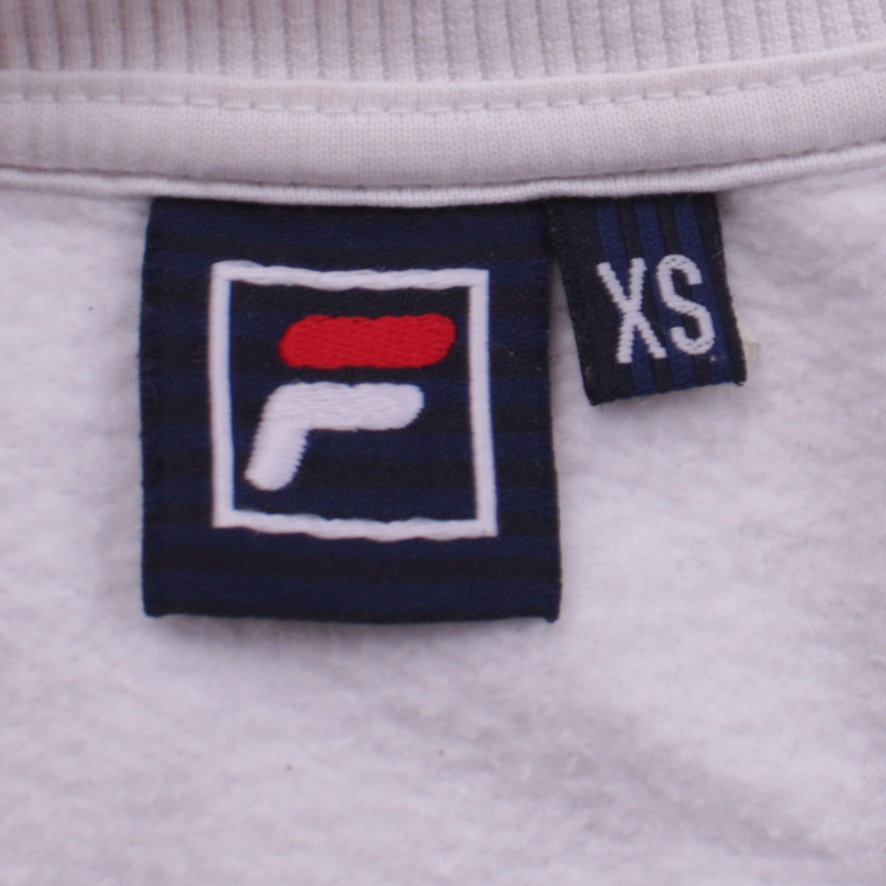 Mens UK Size XS FILA White Pullover Sweatshirt