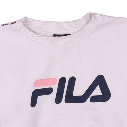 Mens UK Size XS FILA White Pullover Sweatshirt
