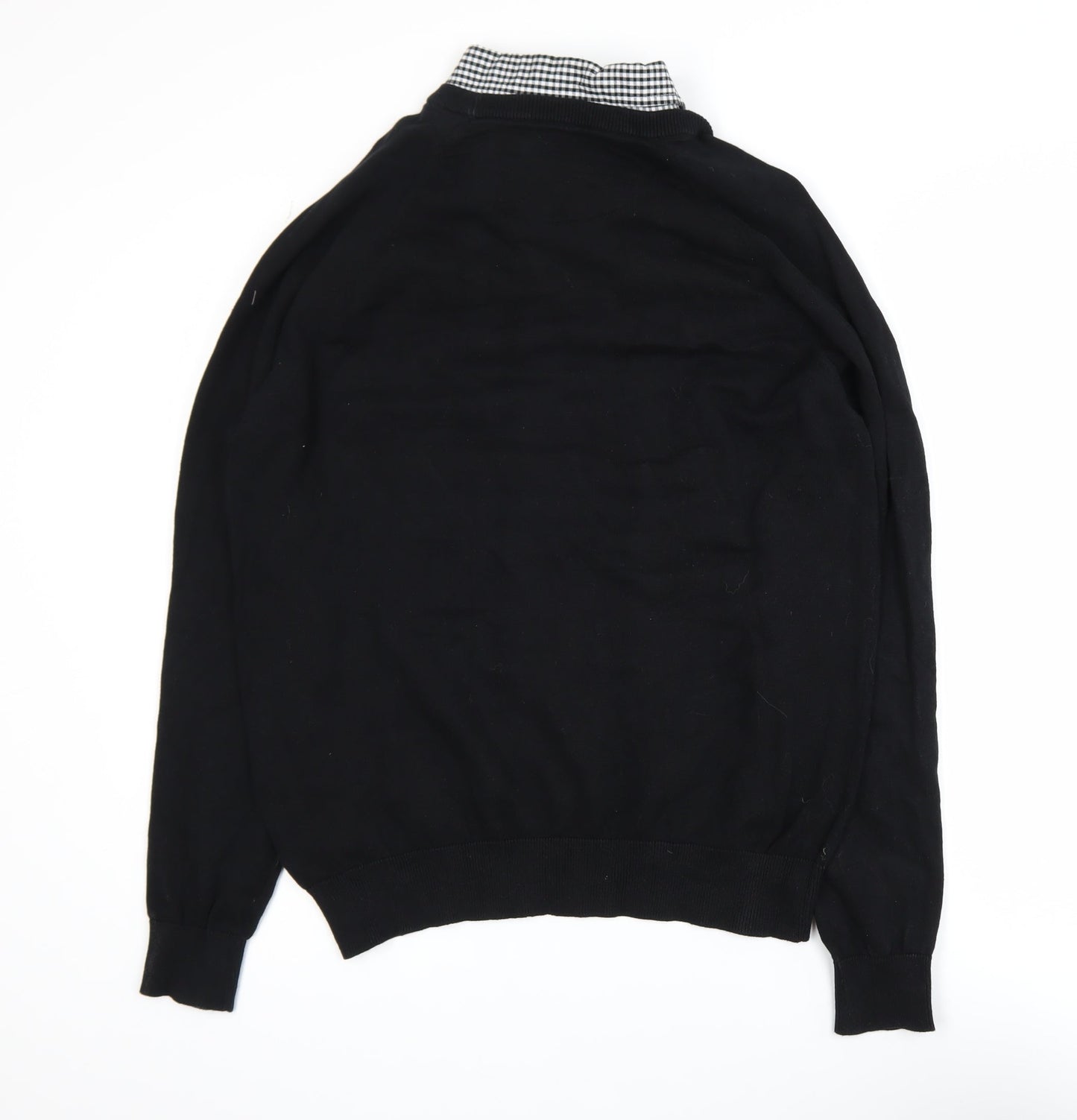 Mens UK Size L Threadbare Black Pullover Jumper